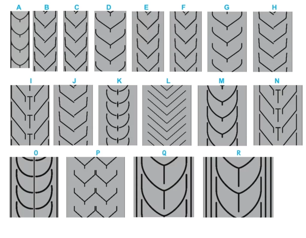 JA Transportband TRPband i gummi Medbringarband Traktormönstrade